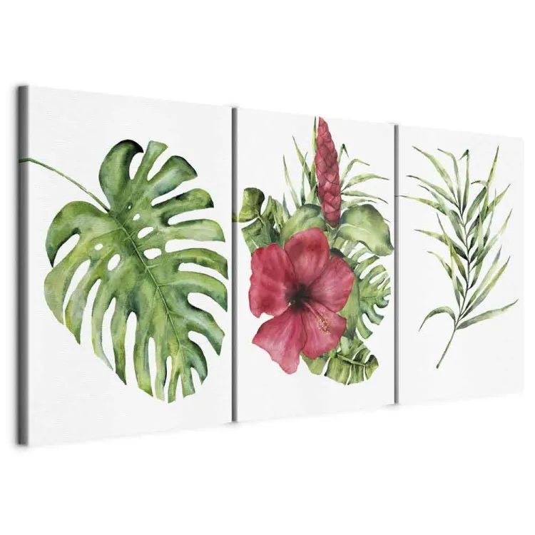Czerwony hibiskus (3-częściowy)