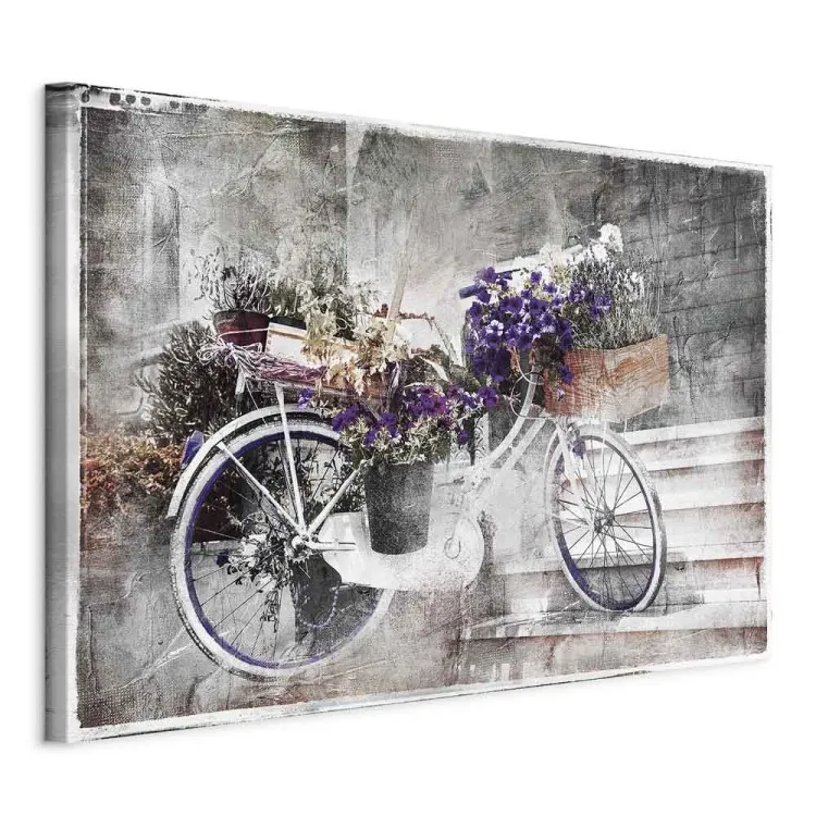 Ulica kwiatowa (1-częściowy) - rower w stylu shabby chic pod schodami