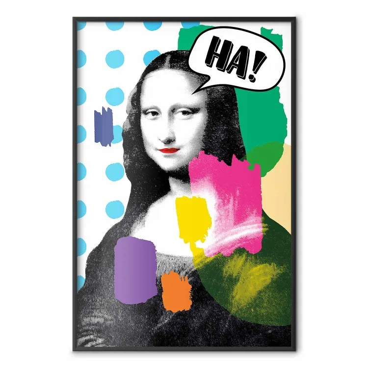 Mona Lisa Pop-art - portret kobiety w abstrakcyjnym kolorowym motywie