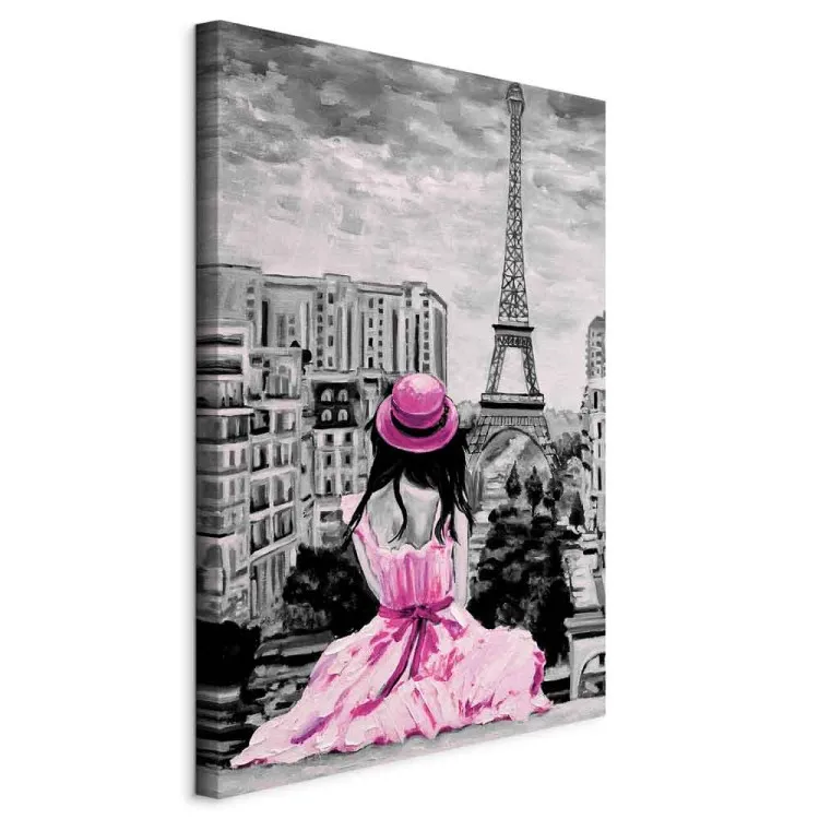 Paryski kolor (1-częściowy) pionowy różowy