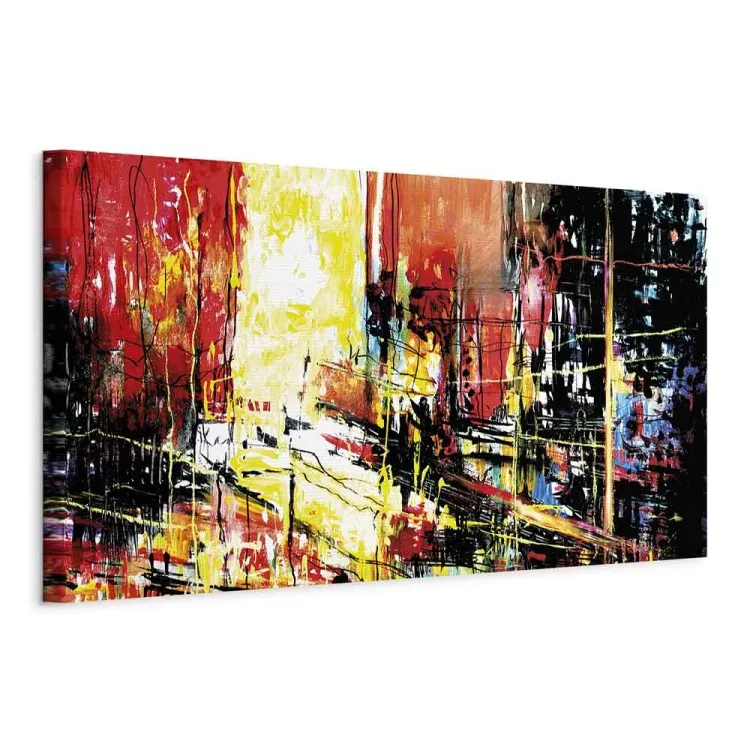 Wielokolorowa architektura miasta - artystyczna abstrakcja