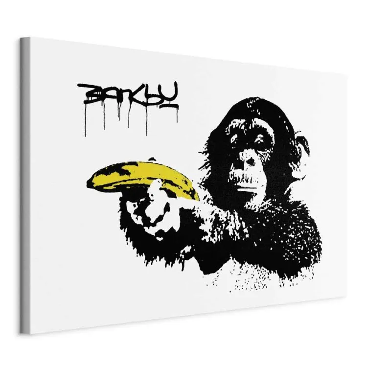 Banksy: Małpa z bananem (1-częściowy) szeroki