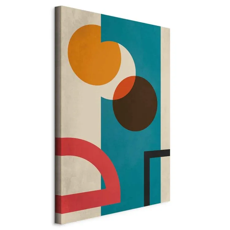 Kolorowa geometria - modernistyczna abstrakcja z kolorowymi figurami