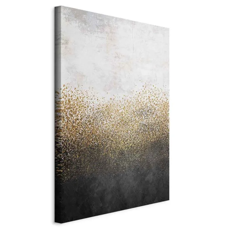 Sypkie złoto (1-częściowy) pionowy - abstrakcyjna złocista tekstura