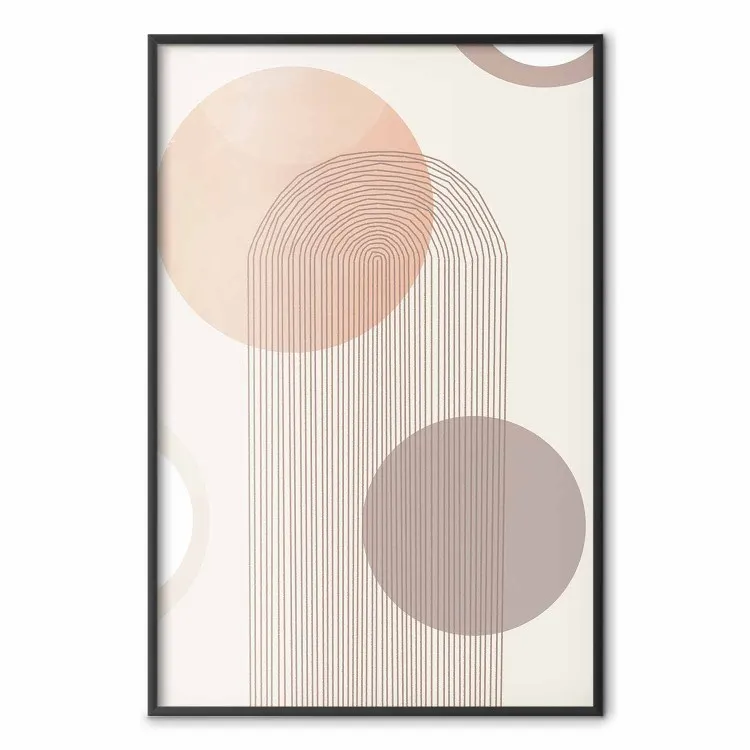 Fontanna - geometryczna abstrakcja w obłe kształty w stylu scandi boho