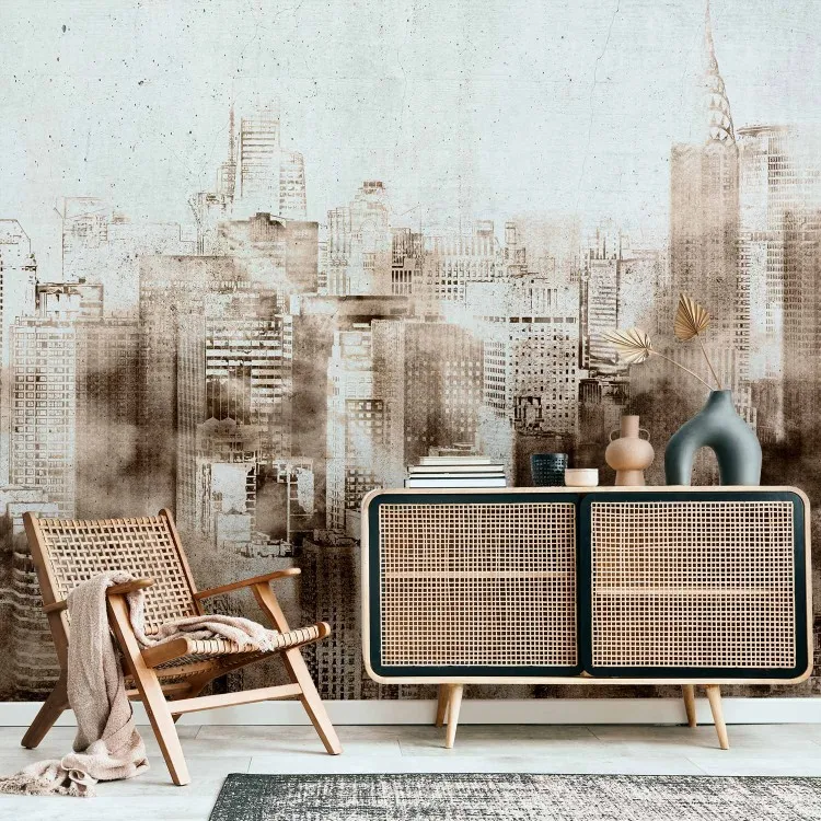 Wieżowce – motyw abstrakcyjny z architekturą wielkiego miasta