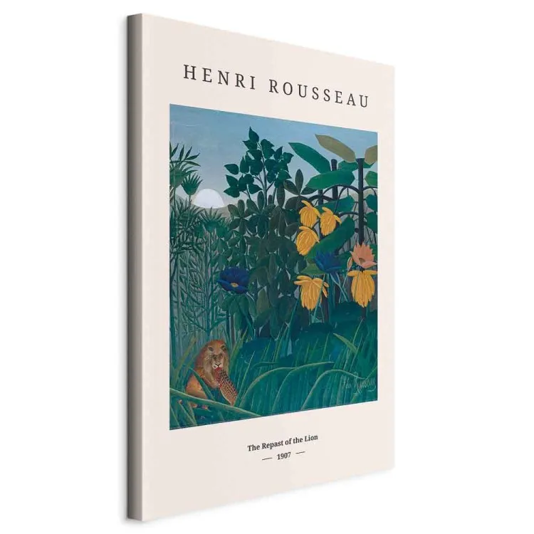 Henri Rousseau: Poczęstunek lwa (1-częściowy) pionowy