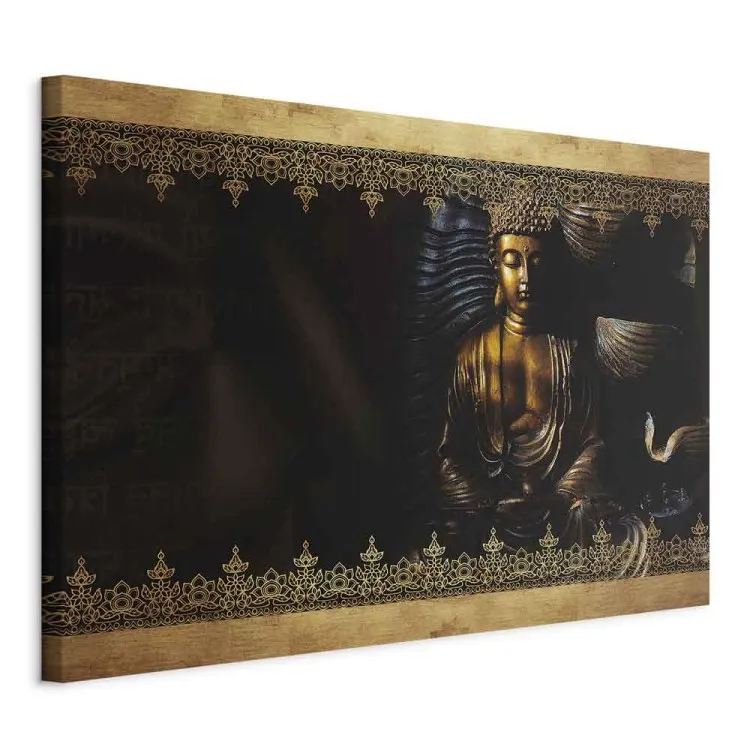 Złota wiara (1-częściowy) szeroki - orientalna kompozycja w stylu Zen