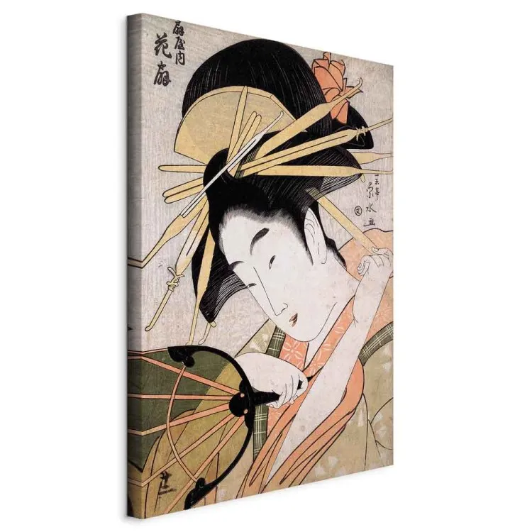 Ōgiya no uchi Hanaōgi (1-częściowy) pionowy - portret kobiety z Azji