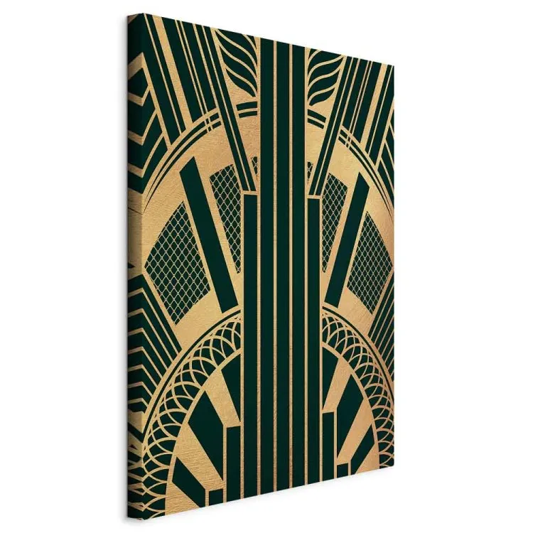 Wieżowiec Art Deco (1-częściowy) pionowy - geometryczna abstrakcja