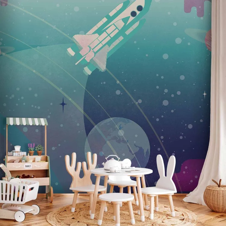 Kosmiczna przygoda - ilustracja rakiety międzyplanetarnej