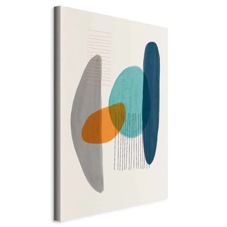 Abstrakcyjne kolory - kolorowa kompozycja cylindrycznych kształtów