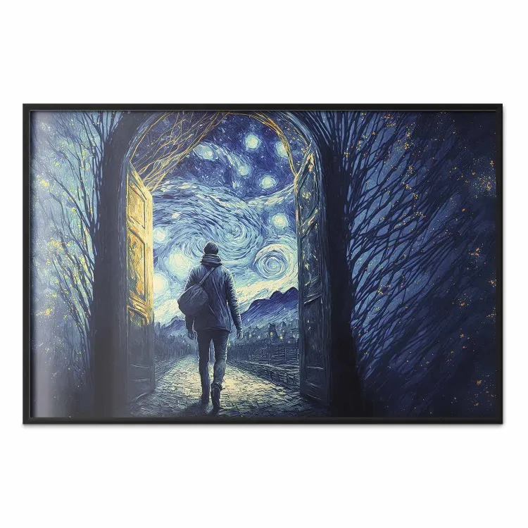 Brama do nocnego świata - abstrakcja inspirowana twórczością van Gogha