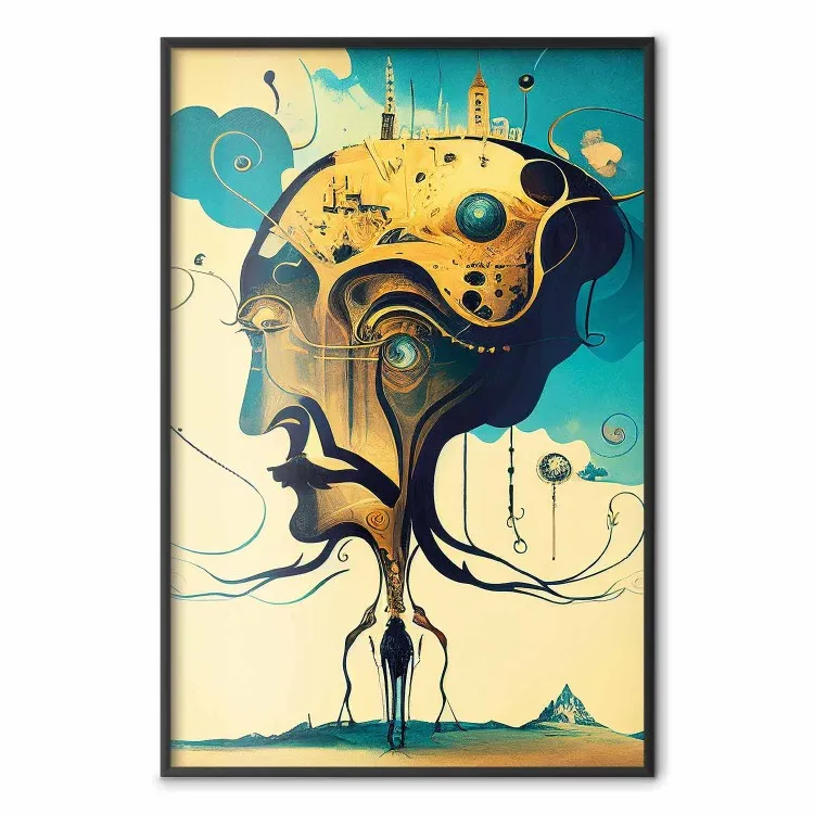 Abstrakcyjny portret - surrealistyczne przedstawienie człowieka