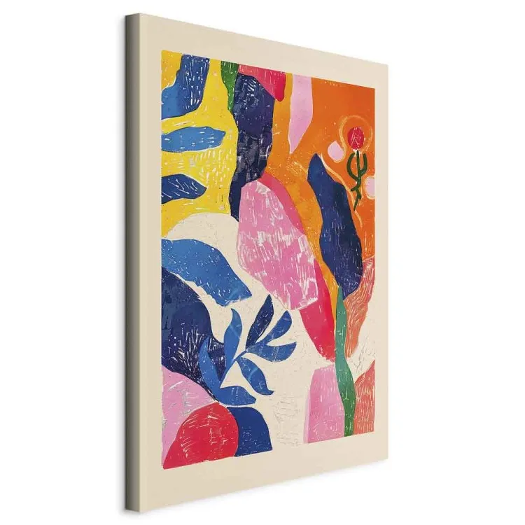 Barwna abstrakcja - kompozycja inspirowana twórczością Henri Matisse
