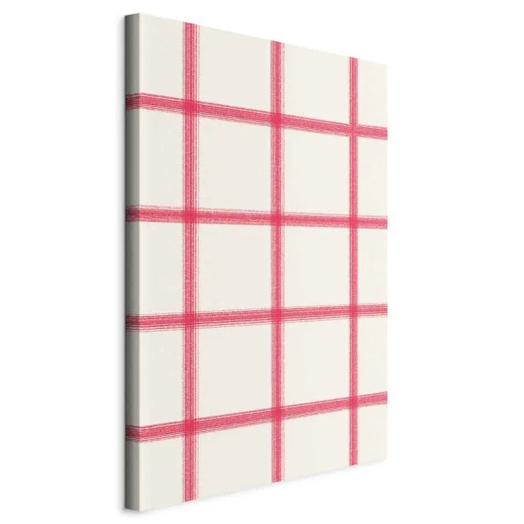 Pastelowy wzór - linie w odcieniach różu tworzące geometryczną siatkę