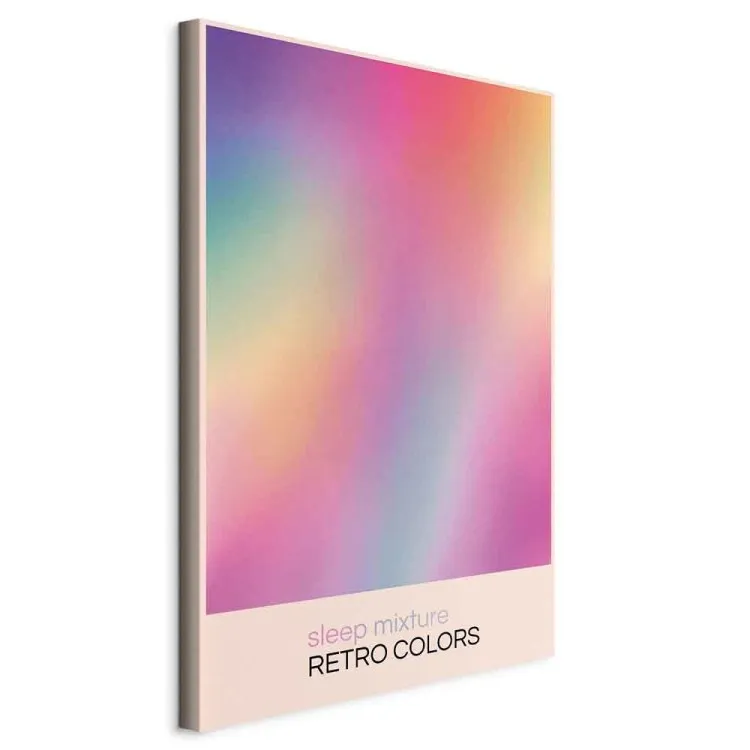 Kolorowy sen - abstrakcyjny gradient w stylu retro