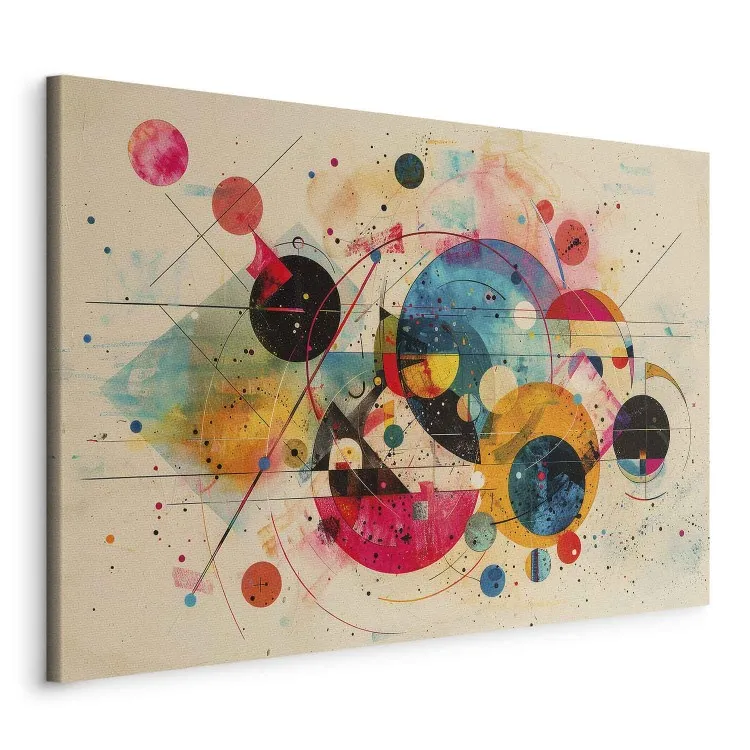 Kosmiczna Abstrakcja - kolorowe kręgi i formy w stylu Kandinsky'ego