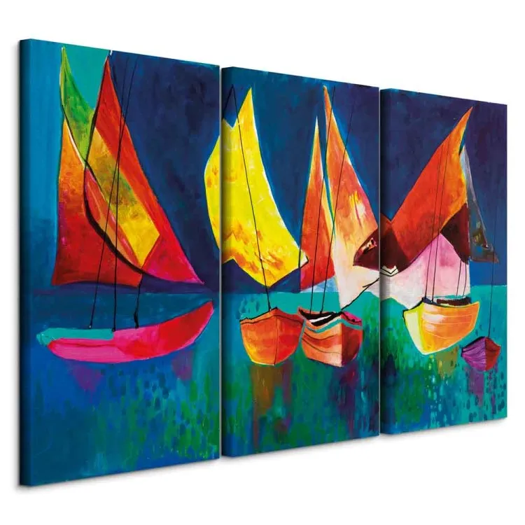 Kolorowe żaglówki